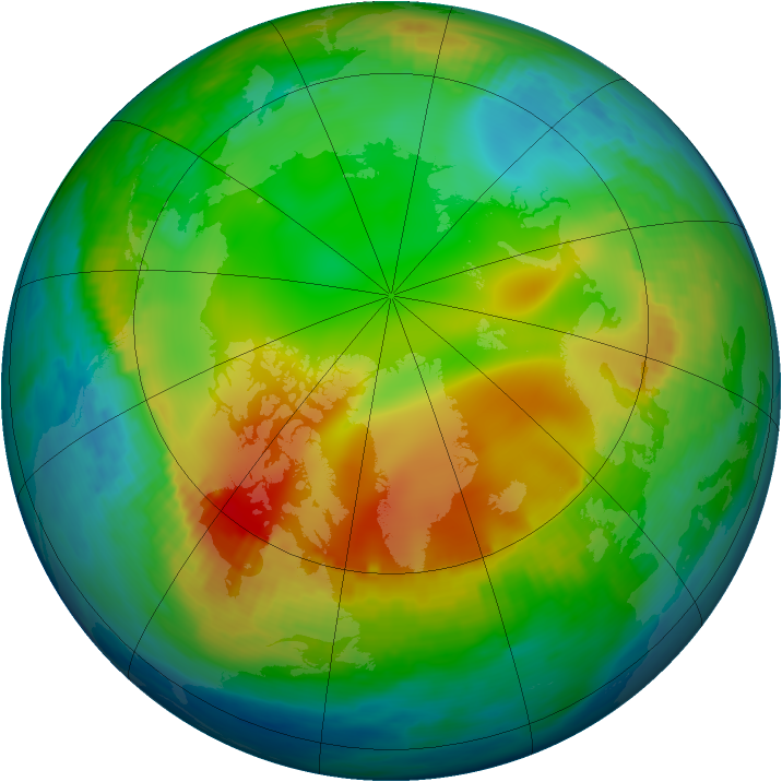 Arctic ozone map for 08 December 1979